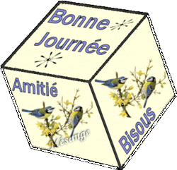 Gif animé bonne journée cube